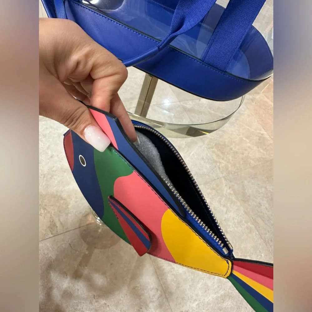 NWT Kate Spade What A Catch Top Handle Clear Fish Tote - Picture 10 of 10